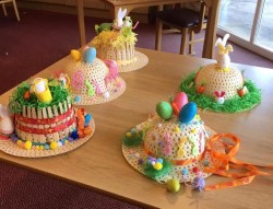 Easter Hats Created by Residents of Claremont Lodge Care Home