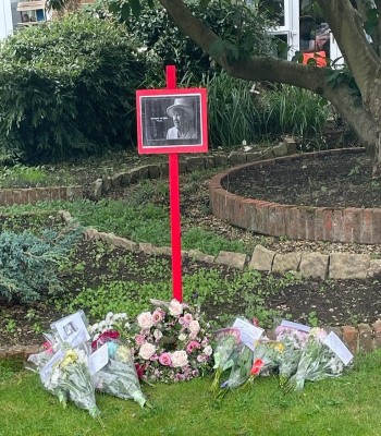 Tributes to Queen Elizabeth II at Claremont Lodge Care Home